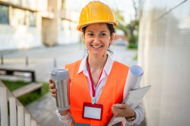 istock architect woman female construction engineer stand outdoors 1509746201