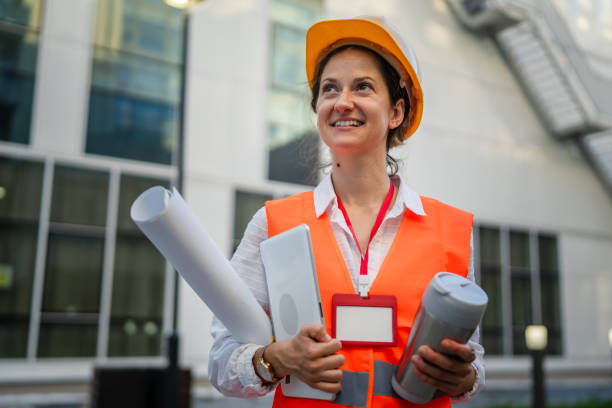 istock architect woman female construction engineer stand outdoors 1509748775