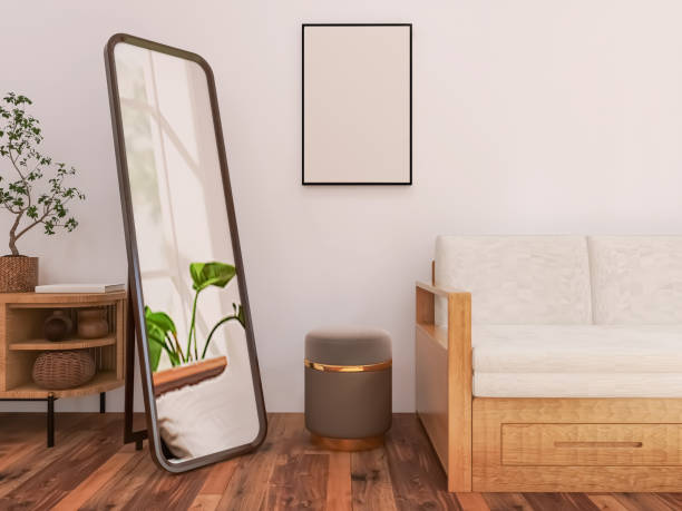 istock Scandinavian style living room interior, 3d render, 3d illustration 1509754011