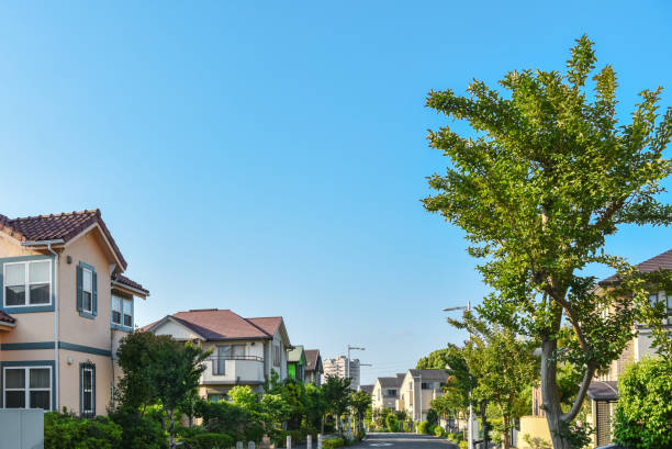 istock Residential area and blue sky. 1509797381