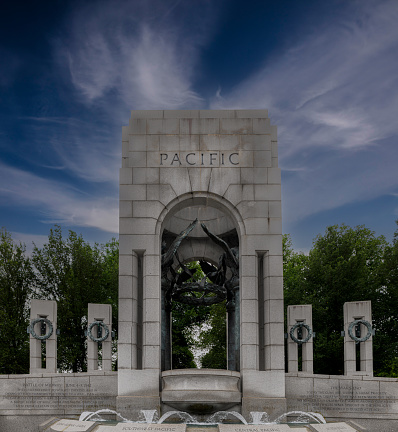 World War II pacific memorial on the national mall ￼