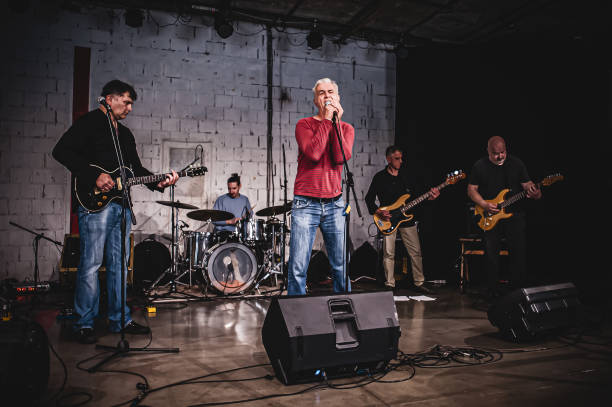 istock Punk rock music band group live performance on stage 1509889863