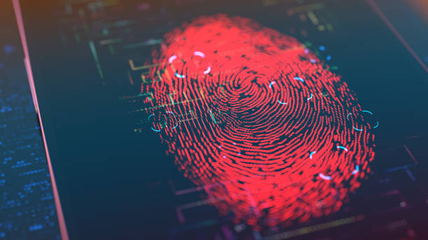 istock Person identity. Digital concept with touch screen biometrics security by fingerprint 1509901434