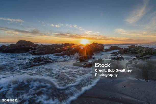 Carpinteria Sunset Stock Photo - Download Image Now - Sea, Spirituality, Atmospheric Mood