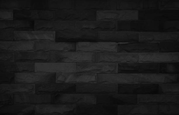 Abstract dark brick wall texture background pattern, Wall brick surface texture. Brickwork painted of black color interior old clean concrete grid uneven, Home or office design backdrop decoration. patrón de fondo abstracto de textura de pared de ladrillo oscuro, textura de superficie de ladrillo de pared. ladrillo pintado de color negro interior antiguo rejilla de hormigón limpio desigual, decoración de fondo de diseño de la casa u oficina.