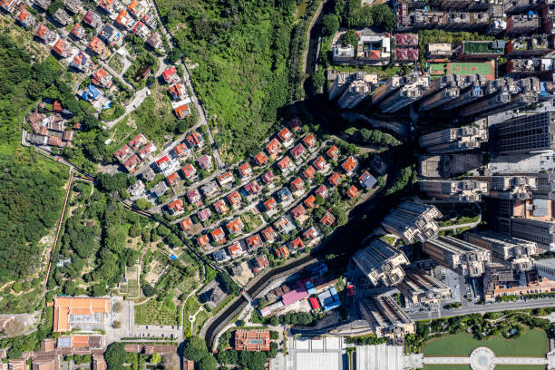 istock A bird's-eye view of the villa complex on the mountain 1510012209