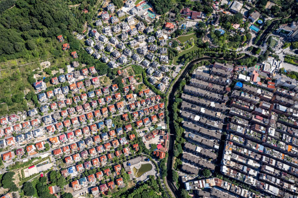 istock A bird's-eye view of the villa complex on the mountain 1510012238