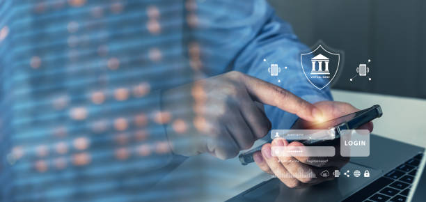 istock Financial and technological virtual bank concept, cloud computing, and connect with a global network banking, experience the artistry of finance and cybersecurity in captivating visuals. 1510054350