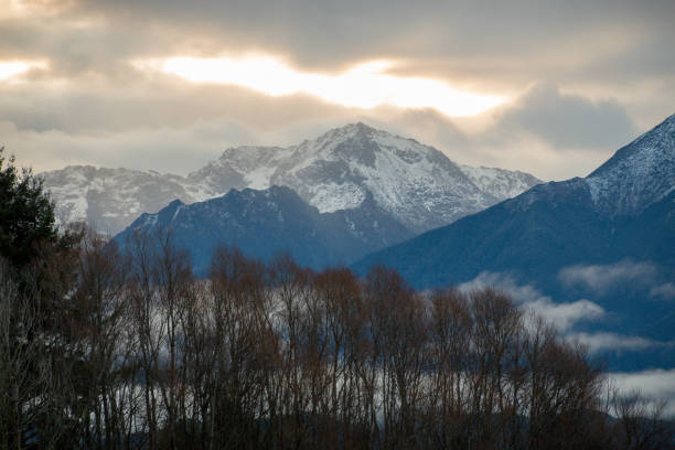 istock Sunset over lake Te Anau and mountains 1510172471