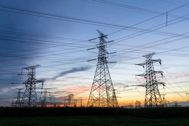 istock Pylons, high voltage pylons in the evening 1510294600