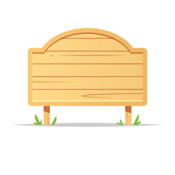 istock Blank wooden board sign vector isolated illustration 1510400707