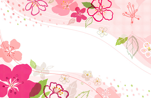 Abstract vector background with flowers and space for your text. EPS 10 file contains transparencies and vector mask.