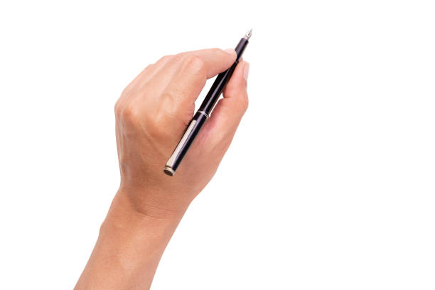 istock men hand holding a pen at the target - business targeting, aiming, focus concept. white background, isolate. 1510455038