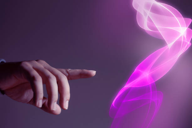 istock Human hand pointing at a beam of light representing artificial intelligence. concept of artificial intelligence Using artificial intelligence for the future world 1510480540