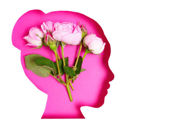 istock Abstract Floral Composition with Female Face and Flowers 1510481589
