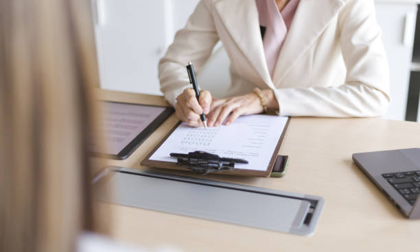 istock HR manager interviewing a job candidate in her office. 1510495428