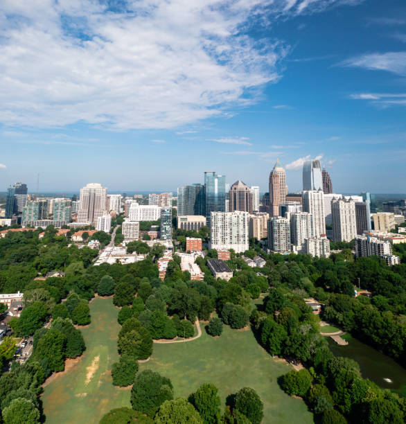 istock Downtown Atlanta on a sunny day from Piedmont Park 1510501860