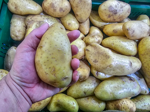 Marfona Potatoes in Borough Market, London