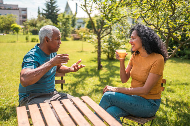 istock Handsome Mature Hispanic Couple Bonding Outdoors 1510658400