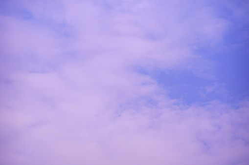 Pink clouds in the sky. Background image.
