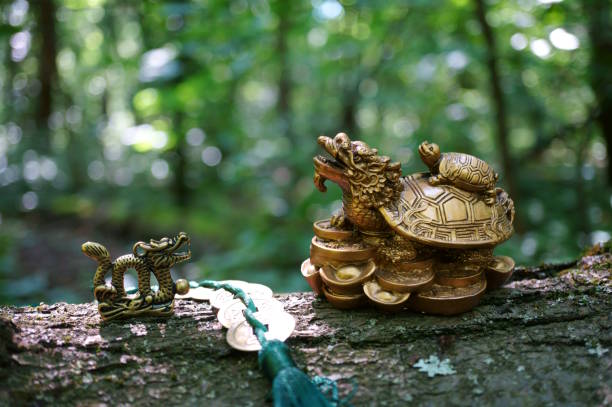 istock Dragon turtle figurine close-up. 1510676845