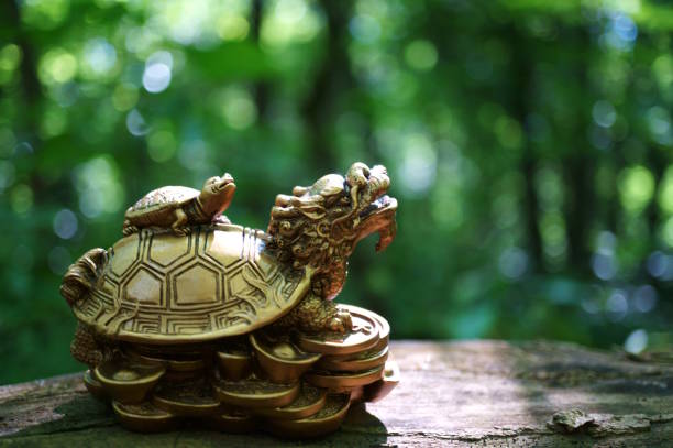 istock Dragon turtle figurine close-up. 1510677354