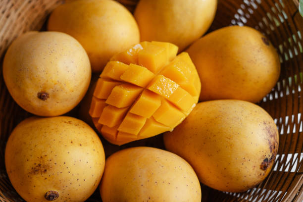 istock yellow ripe mangoes in basket 1510681956
