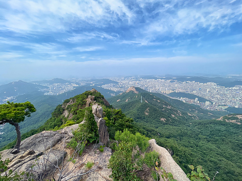 View from HyangroBong Bukhansan National Park, Seoul Korea 서울 은평구, 향로봉 북한산