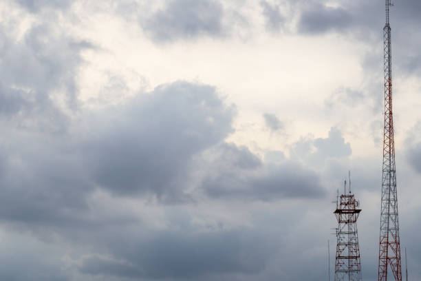 istock Sky background and telecommunication antenna with space for design work 1510739463