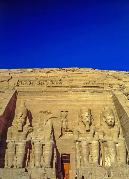 Temple Abu Simbel dedicated to Ramesses II