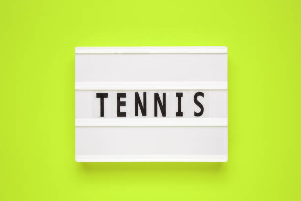 istock The word tennis on lightbox isolated green background. 1510818651