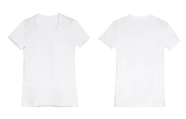 istock white woman t-shirt on hanger 1510873147