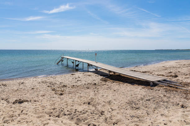 istock Bathing pier at the beach of Mommark, Als, Denmark 1510899263