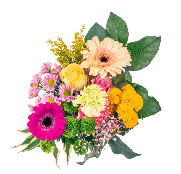 istock Flowers bouquet wreath isolated on white background 1510939782