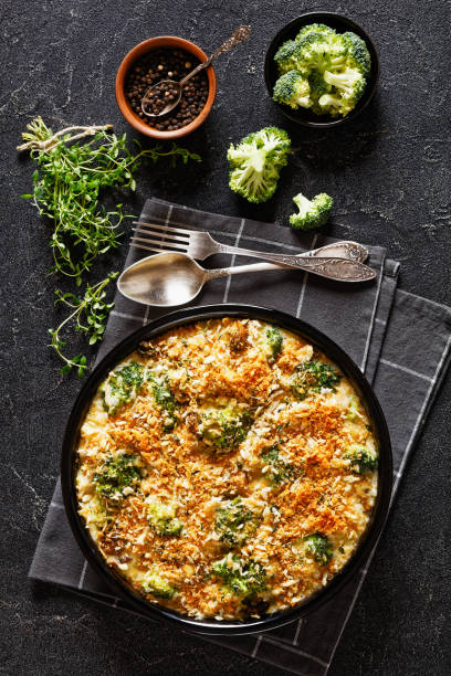 istock tasty Chicken Broccoli mushroom Casserole on dish 1510972036