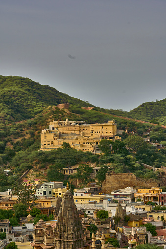 A fort view with greenery on the hill