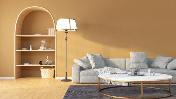 istock Scandinavian Style Beige Living Room 1511130075