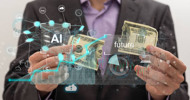 istock Businessman holding digital chatbot are assistant conversation for provide access to data growth of business in online network, Robot application and global connection, AI, Artificial intelligence. 1511140925