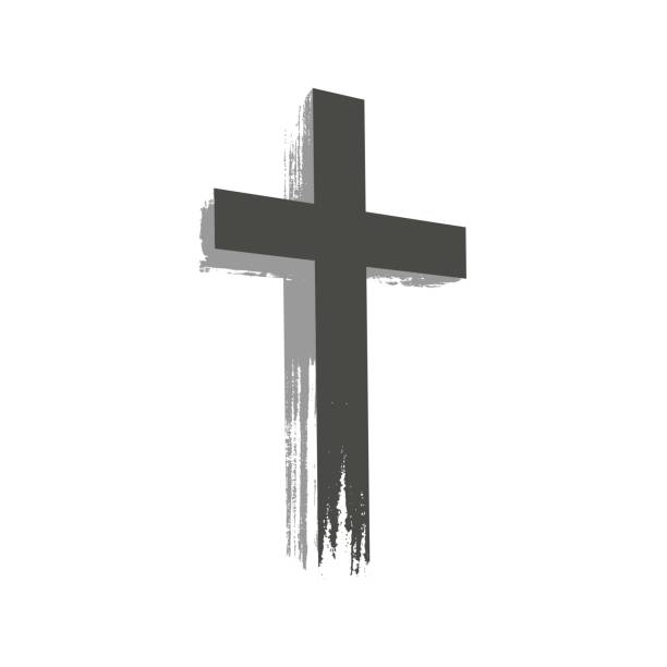 istock Grunge style christian cross for Ash Wednesday web banner or social graphic. The first day of Lent is a holy day of prayer and fasting. 1511144729