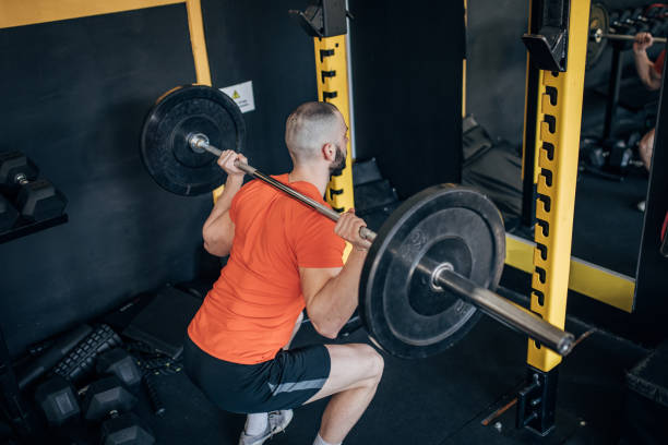 istock Weightlifting practice in gym 1511201240
