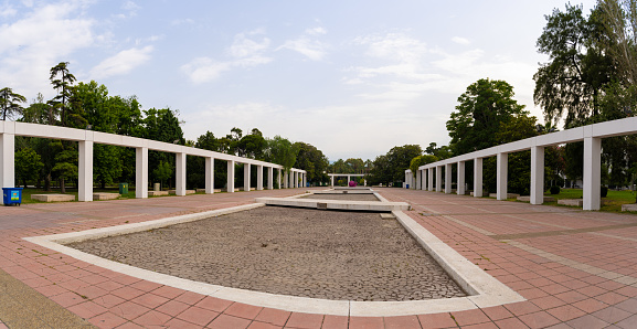 Panoramic view of Kulturpark, one of the popular parks of Izmir.