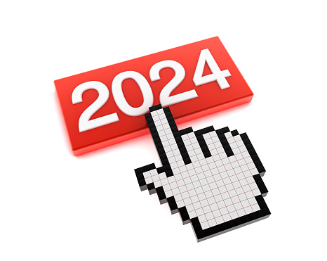 New Year 2024 Button