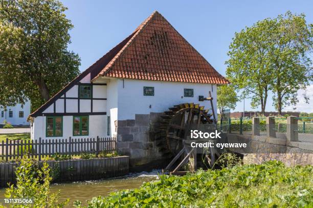 Historic Water Mill At Aabenraa Denmark Stock Photo - Download Image Now - Agriculture, Building Exterior, Building Feature