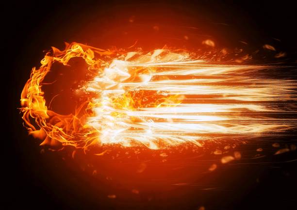 istock 3d illustration of burning fireball 1511333104