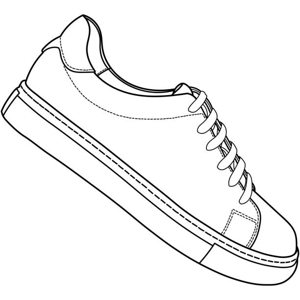 150+ New Sneakers On White Stock Illustrations, Royalty-Free Vector ...