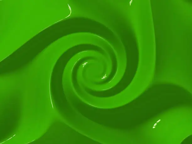 Grüne 3d Form.