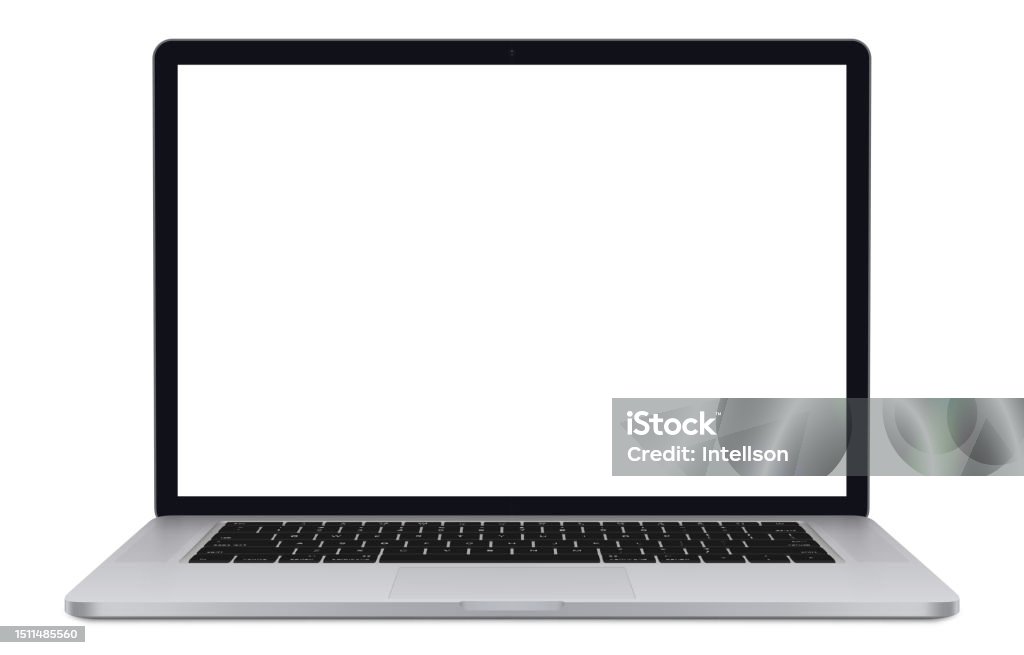 Computer Fround View Laptop Computer Laptop Computer Or Notebook Computer Front View ...