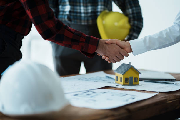 istock Foreman or Civil engineer handshake making modern construction. industry professional team and engineer concept 1511553074