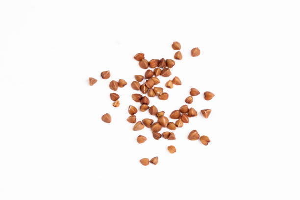 istock Buckwheat on the white background. Diet concept. 1511606979