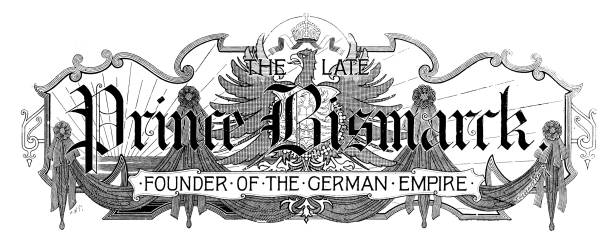 istock Antique image from British magazine: Prince Otto Von Bismarck emblem 1511612721